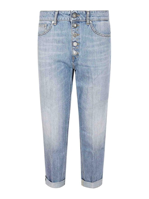 DONDUP: Jeans à jambe droite - Jean Droit - Bleu