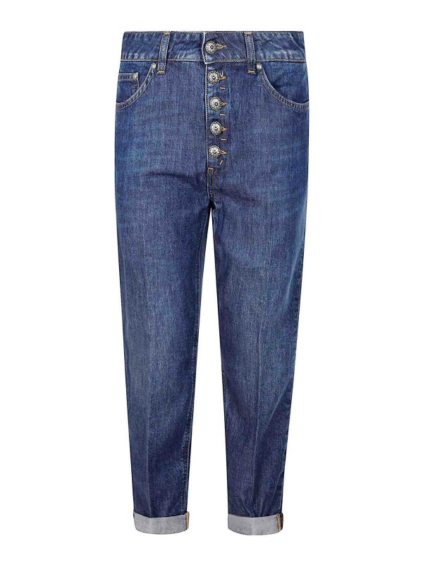 DONDUP: ストレートジーンズ - ストレートジーンズ - ブルー