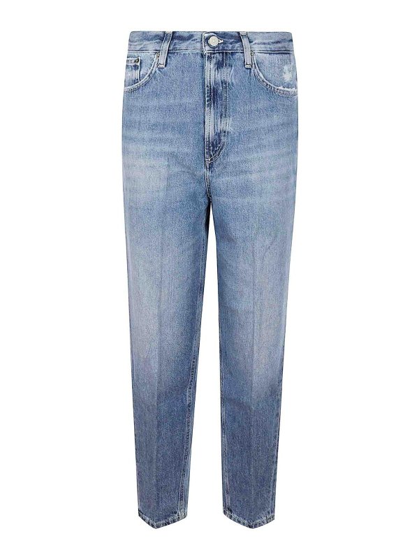 DONDUP: Jeans à jambe droite - Jean Droit - Bleu