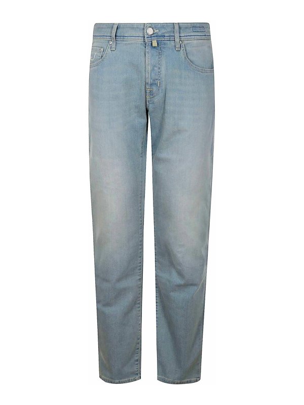 JACOB COHEN: Jeans à jambe droite - Jean Droit - Bleu Clair