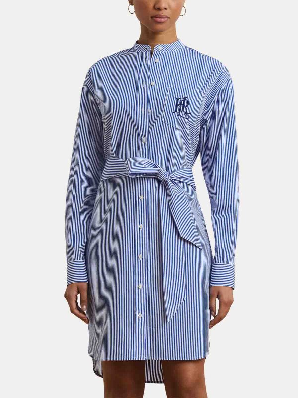 ワンピース LAUREN RALPH LAUREN KINLEY LONG SLEEVE DAY DRESS (53335) Lauren Ralph Lauren Kinley Long Sleeve Day Dress | 200963845001
