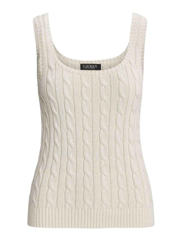 LAUREN RALPH LAUREN: トップス＆タンクトップ - トップ/タンクトップ - クリーム