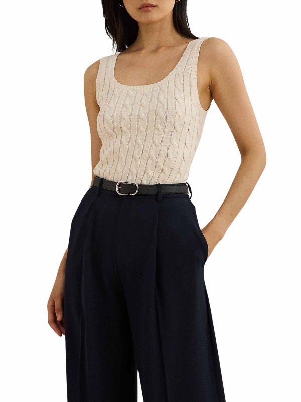 LAUREN RALPH LAUREN: トップス＆タンクトップ online - トップ/タンクトップ - クリーム