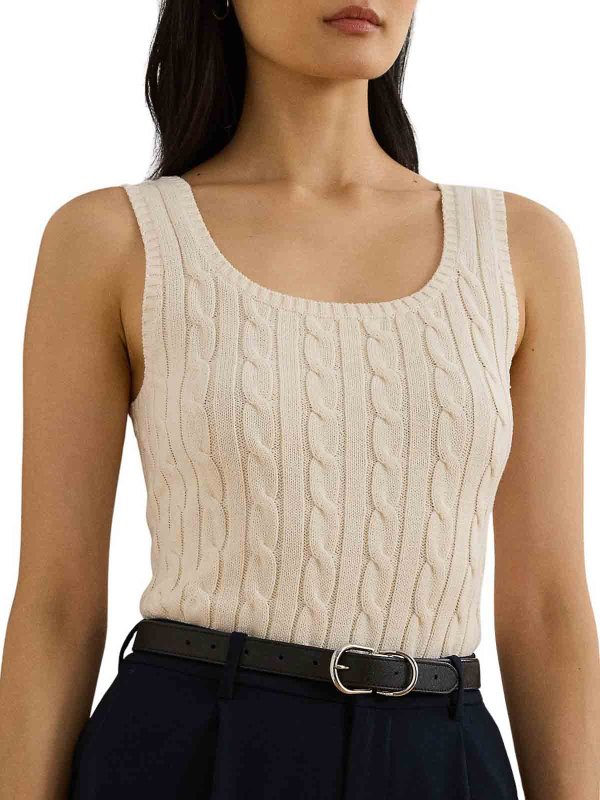 LAUREN RALPH LAUREN buy online トップ/タンクトップ - クリーム