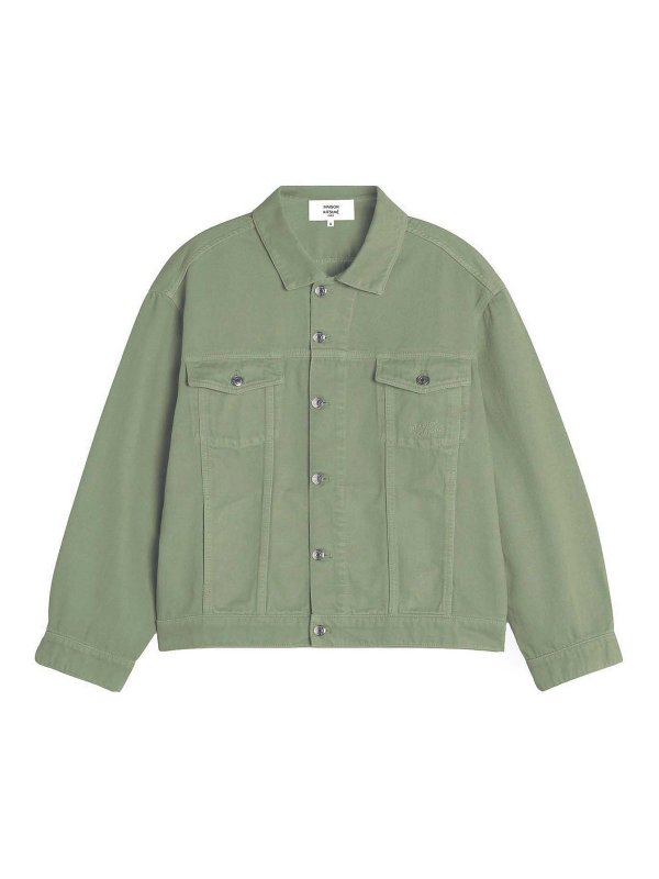 MAISON KITSUNÉ: Chaquetas casual - Chaqueta Casual - Verde