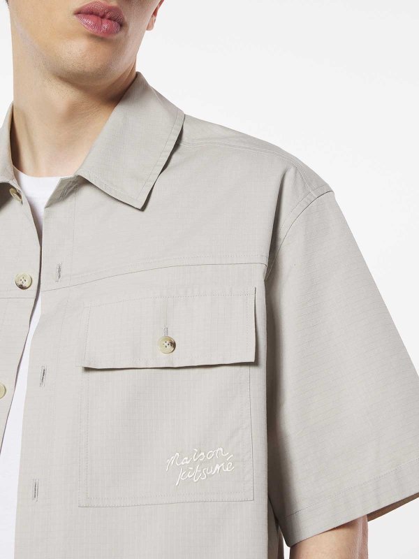 シャツ - 黒 shop online: MAISON KITSUNÉ