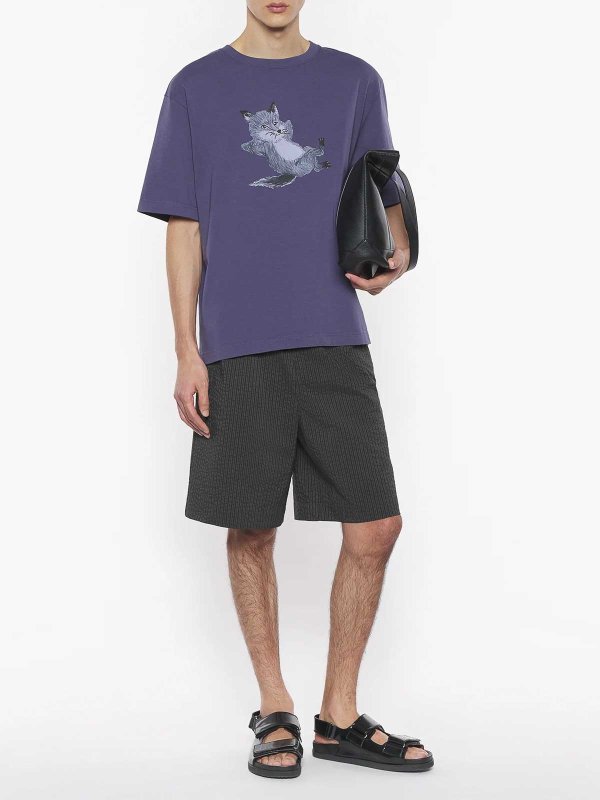 The Best Shops MAISON KITSUNÉ: T-shirts - T-Shirt - Schwarz