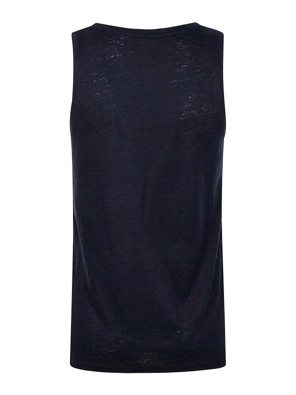 Majestic Filatures: Tops y camisetas sin mangas online - Top - Azul Oscuro