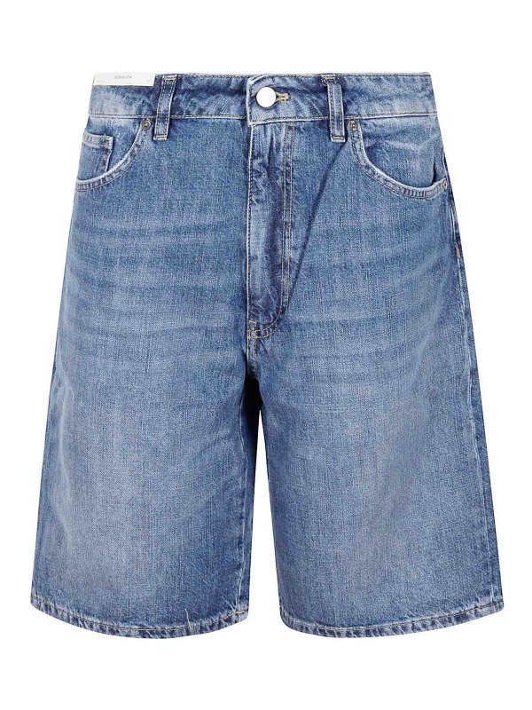 PT TORINO: トラウザーショーツ - ショートパンツ - ミディアムウォッシュ