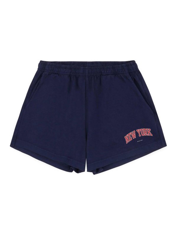 SPORTY & RICH: pantaloni shorts - New York Ivy Disco Short
