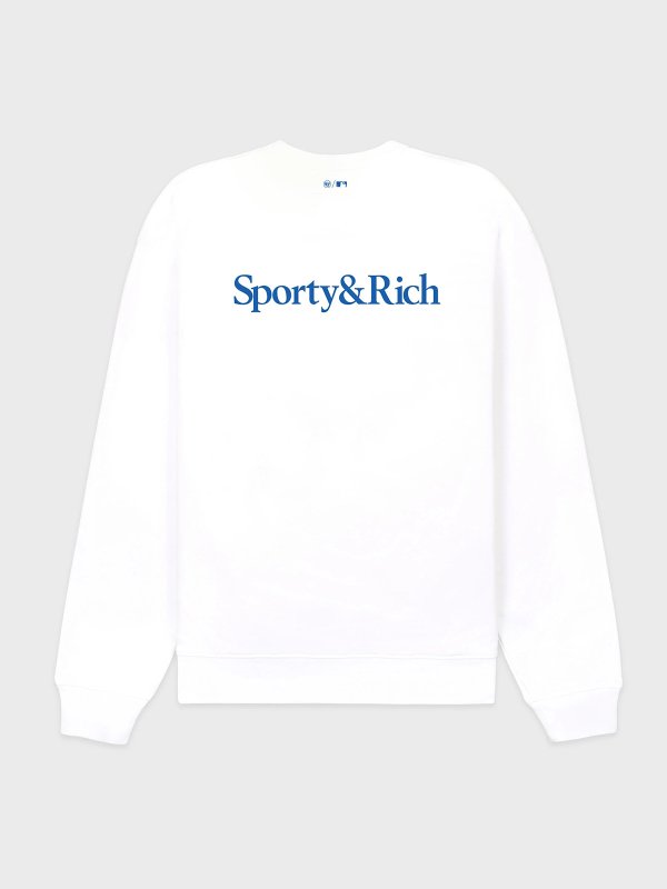 The Best Shops SPORTY & RICH: Pull Col Rond - Blanc