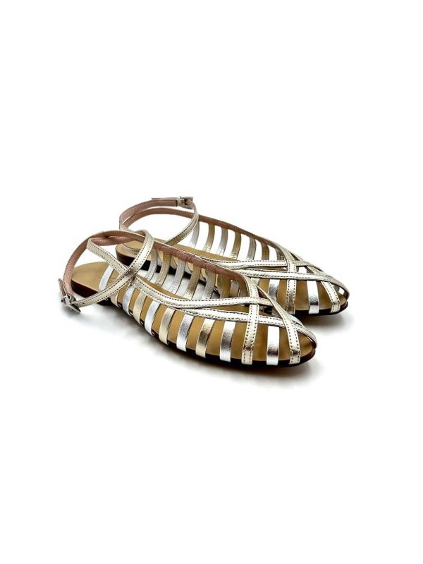 The Best Shops Anna F.: サンダル - サンダル - ホワイトゴールド