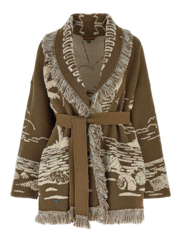 ALANUI: Cardigans - Cardigan - Beige