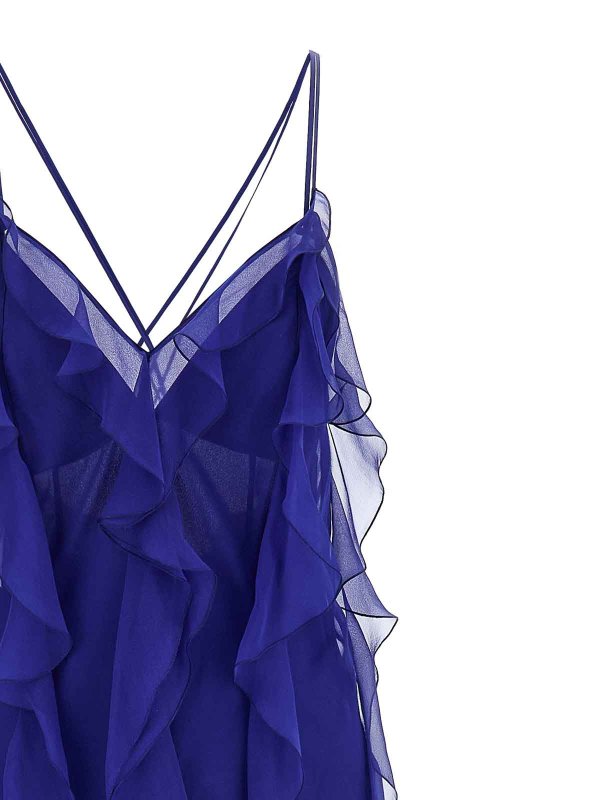 The Best Shops ALBERTA FERRETTI: ニーレングスドレス - 膝丈ドレス - ブルー