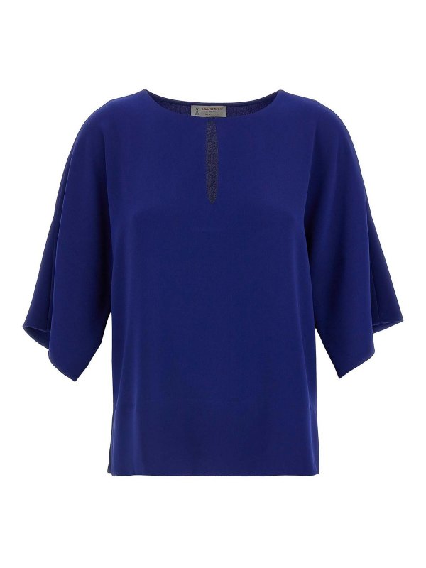 ALBERTO BIANI: Blusen - Bluse - Blau