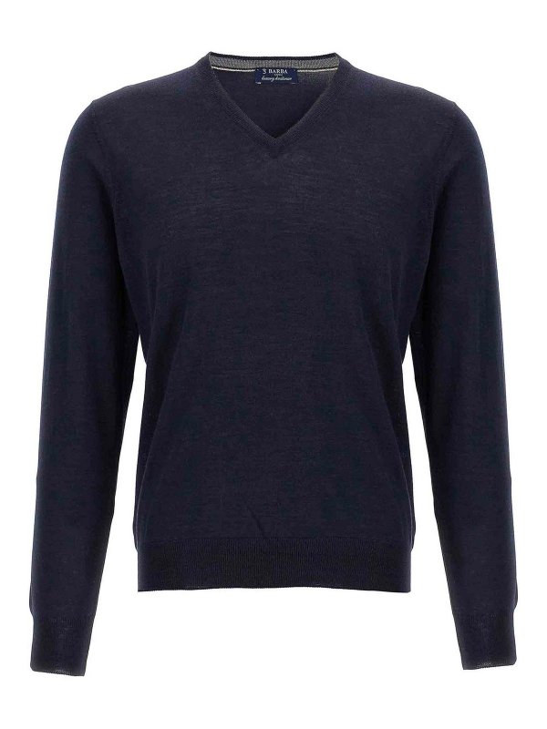 BARBA: カーディガン - カーディガン - ブルー