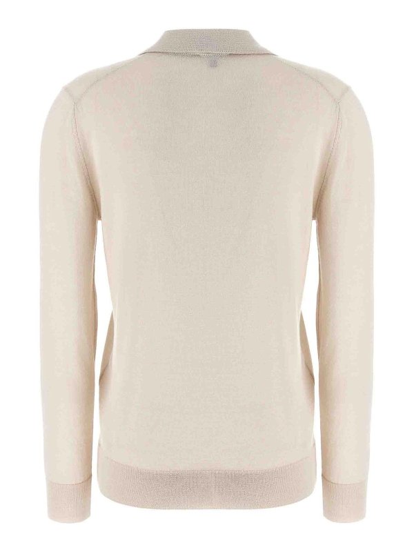 BRIONI: polo shirts online - Cashmere And Silk Polo Shirt