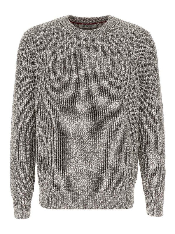 BRUNELLO CUCINELLI: crew necks - Cotton Sweater