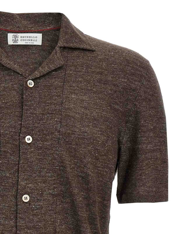The Best Shops BRUNELLO CUCINELLI: シャツ - シャツ - ブラウン