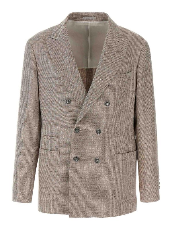 BRUNELLO CUCINELLI: Blazer - Blazer - Marrón