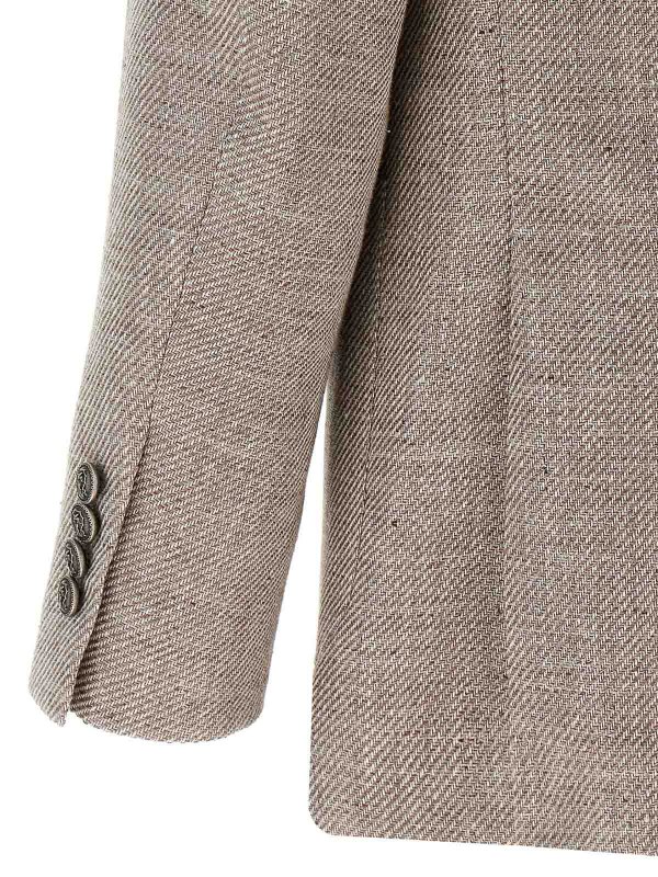Blazer - Marrón shop online: BRUNELLO CUCINELLI