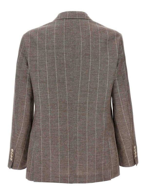 BRUNELLO CUCINELLI: Blazer online - Blazer - Braun