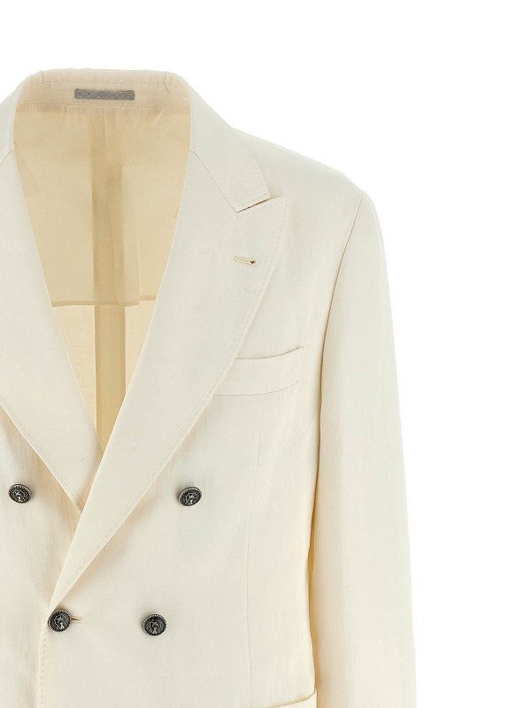 The Best Shops BRUNELLO CUCINELLI: Blazer - Blazer - Blanco