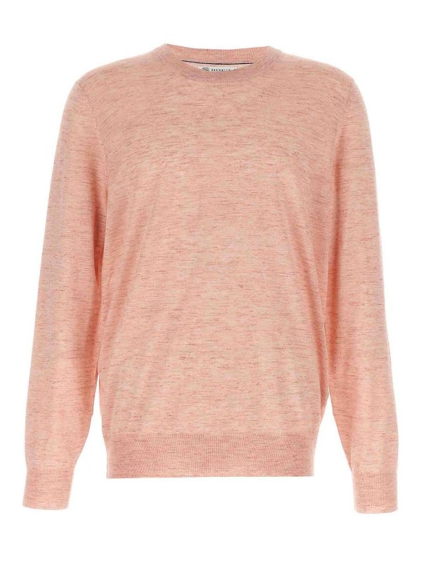 BRUNELLO CUCINELLI: Pull col rond - Pull Col Rond - Couleur Chair