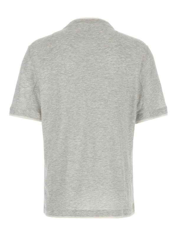 BRUNELLO CUCINELLI: t-shirts online - T-Shirt Faux-Layering