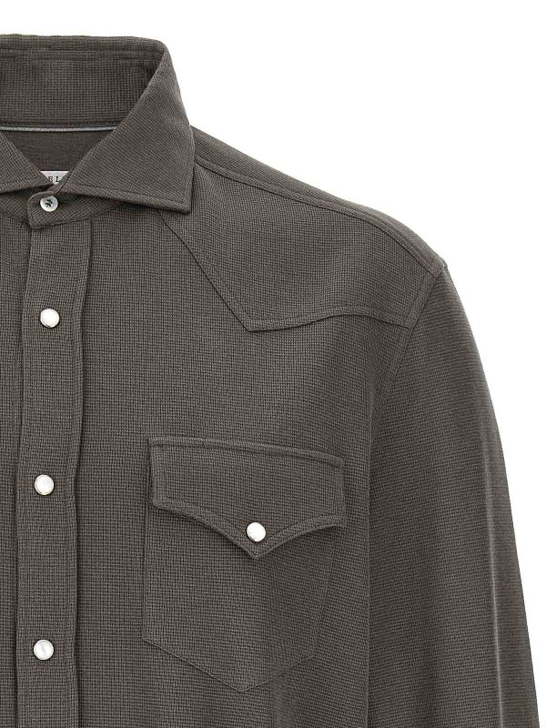 The Best Shops BRUNELLO CUCINELLI: Hemden - Hemd - Braun