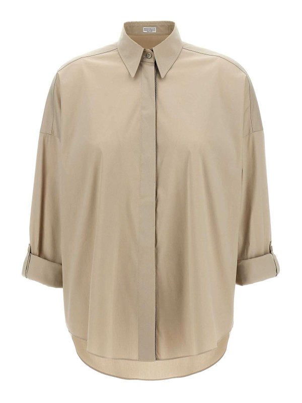 BRUNELLO CUCINELLI: Hemden - Hemd - Beige