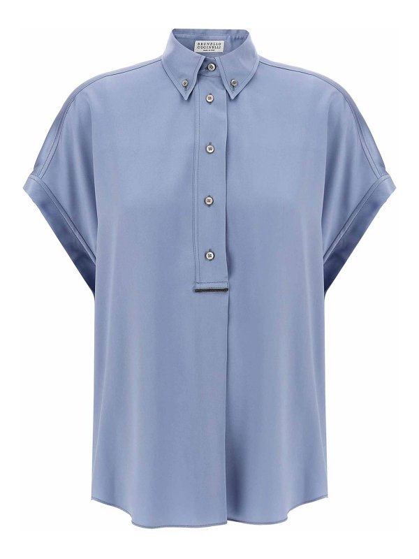 BRUNELLO CUCINELLI: シャツ - シャツ - グレー