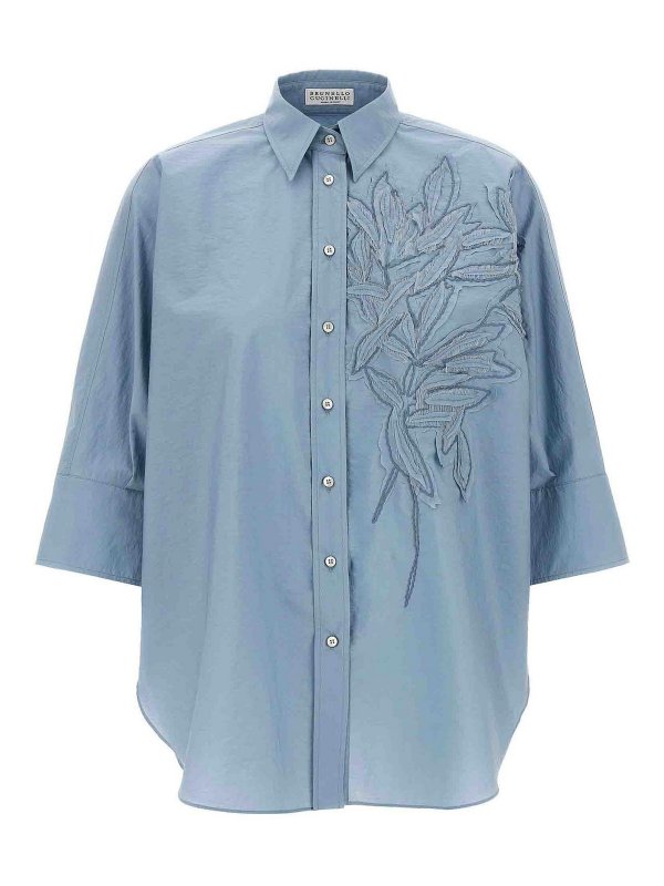 BRUNELLO CUCINELLI: shirts - Intarsia Shirt