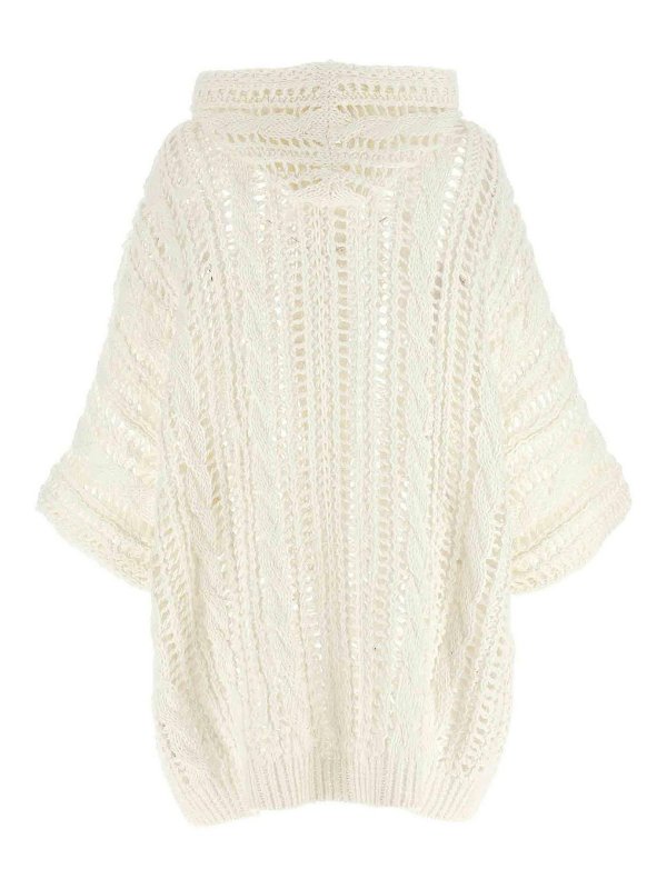 BRUNELLO CUCINELLI: cardigans online - Cable & Mesh Cardigan