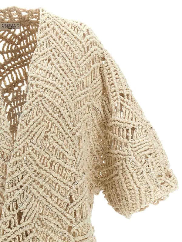 The Best Shops BRUNELLO CUCINELLI: cardigans - Opera Dazzling Macram Cardigan