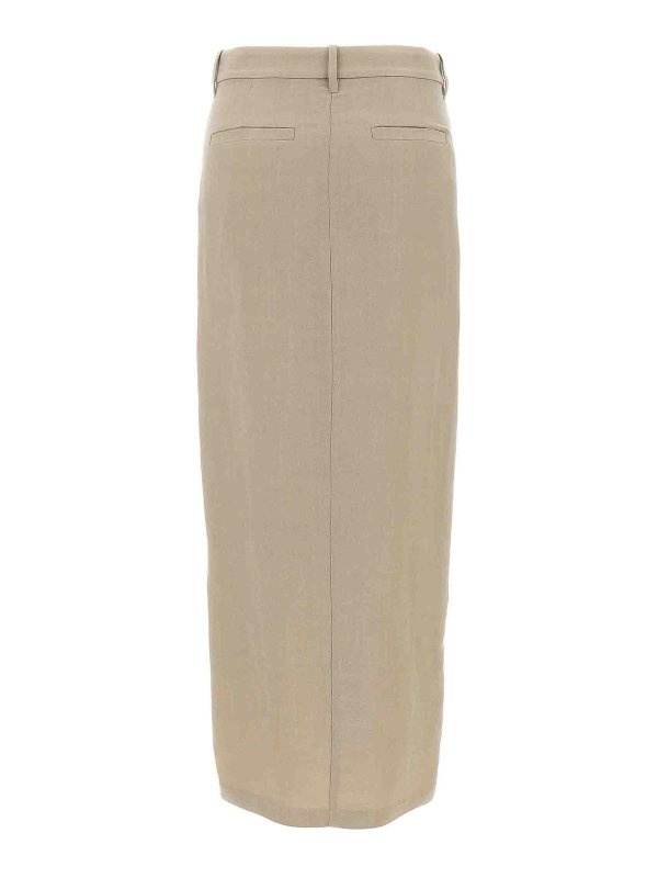 Brunello Cucinelli Wrap Skirt - Beige - Women | MH126G3814C3095