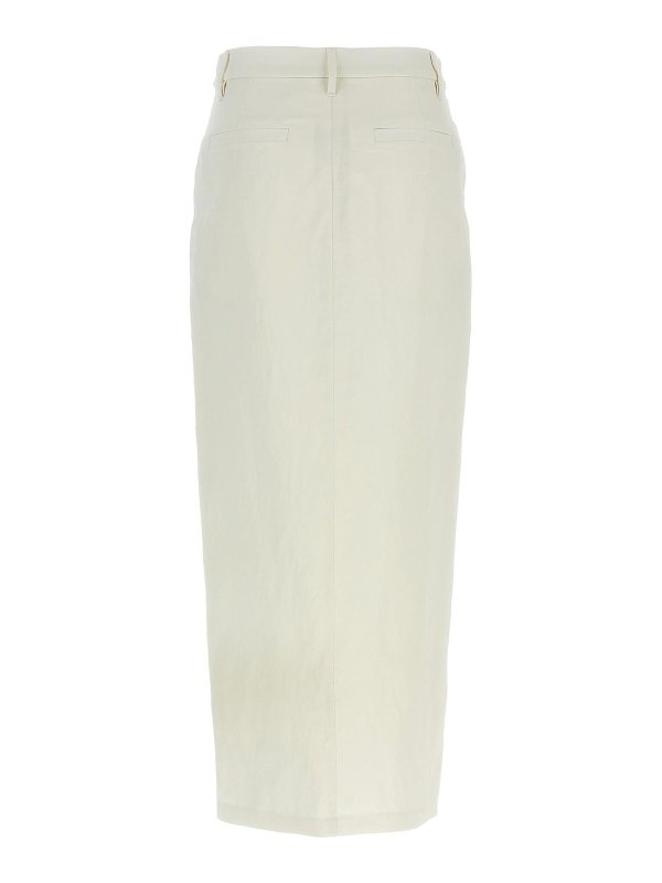 ミニスカート BRUNELLO CUCINELLI Women Mini Skirts MH540G3814C600 WHITE Brunello Cucinelli Wrap Skirt - White - Women | MH540G3814C600
