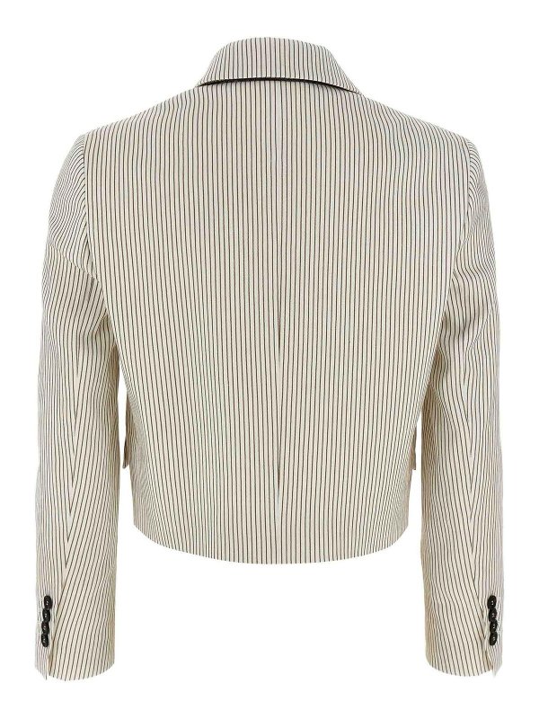 BRUNELLO CUCINELLI: blazers online - Pinstripe Blazer