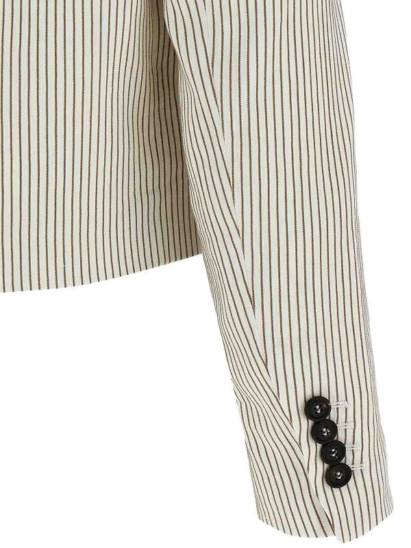 Pinstripe Blazer shop online: BRUNELLO CUCINELLI