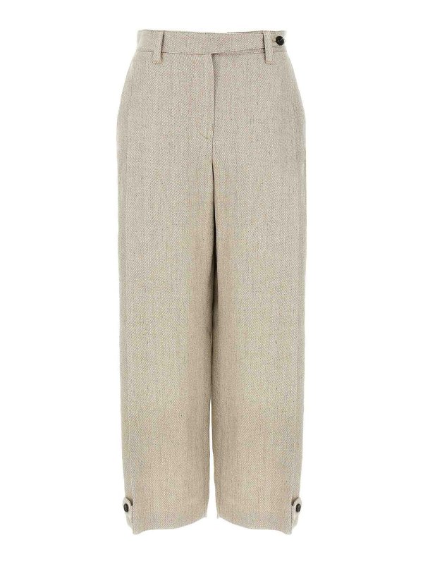 BRUNELLO CUCINELLI: カジュアルトラウザー - ショートパンツ - ベージュ