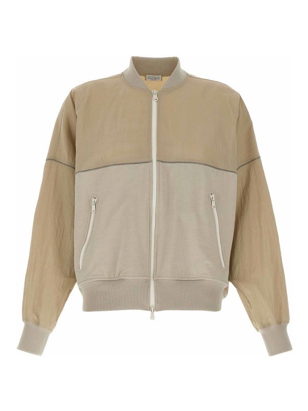 BRUNELLO CUCINELLI: Sudaderas y suéteres - Sudadera - Beis