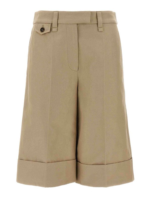 BRUNELLO CUCINELLI: Trousers Shorts - Turn-Up Bermuda Shorts