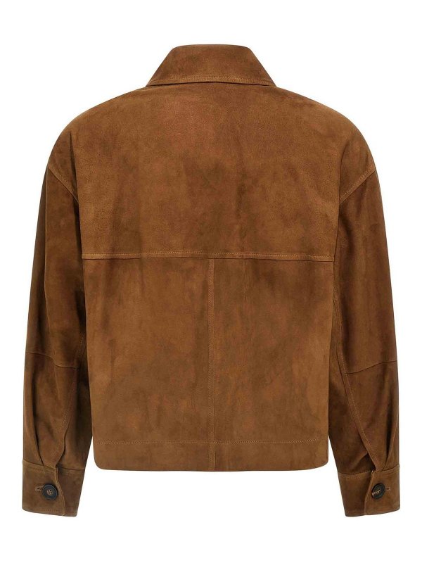 BRUNELLO CUCINELLI: blazers online - Suede Jacket