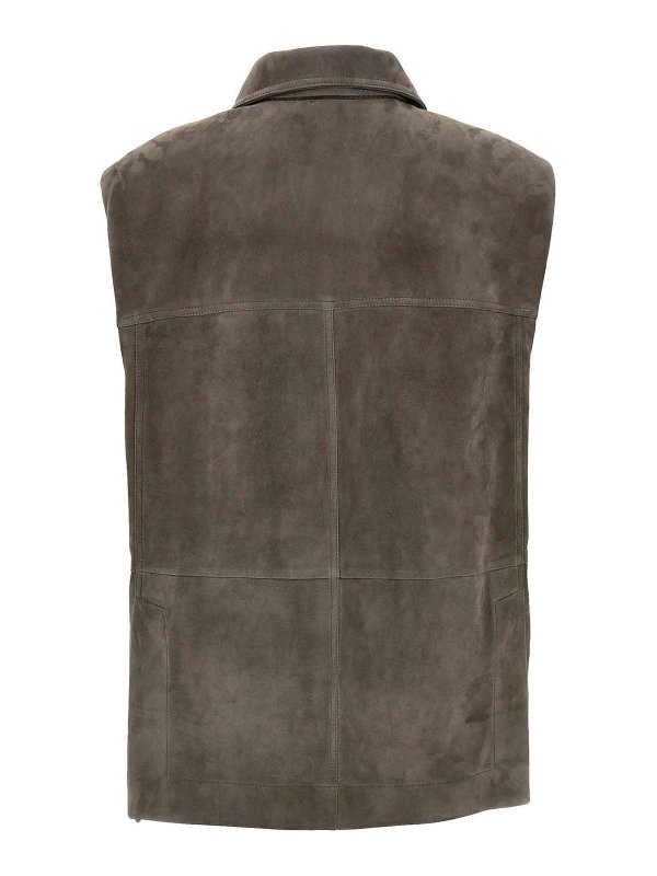 BRUNELLO CUCINELLI: ベスト online - ベスト - グレー