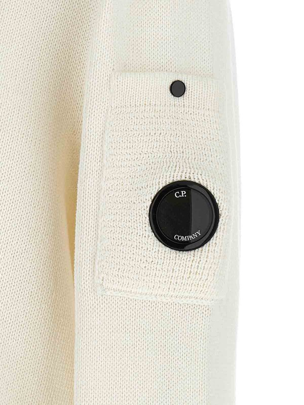 Rundhalspullover - Weiß shop online: C.P. COMPANY