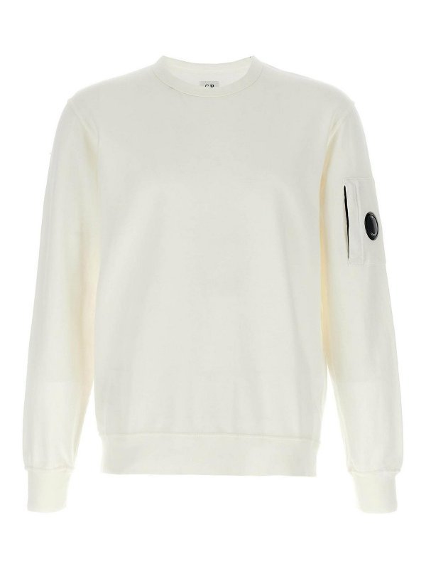 C.P. COMPANY: Sweatshirts & Pulls - Sweat-Shirts - Blanc