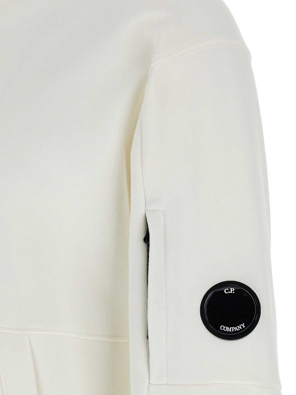 Felpa con cappuccio diagonale shop online: C.P. COMPANY