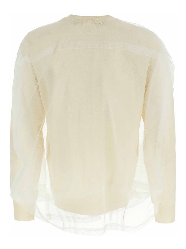 COMME DES GARCONS: cardigans online - Tulle Cardigan