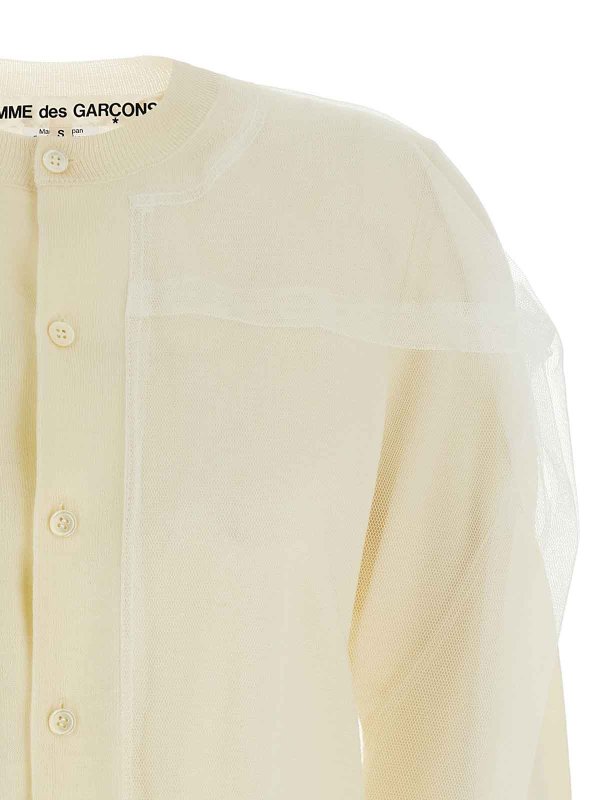 The Best Shops COMME DES GARCONS: cardigans - Tulle Cardigan