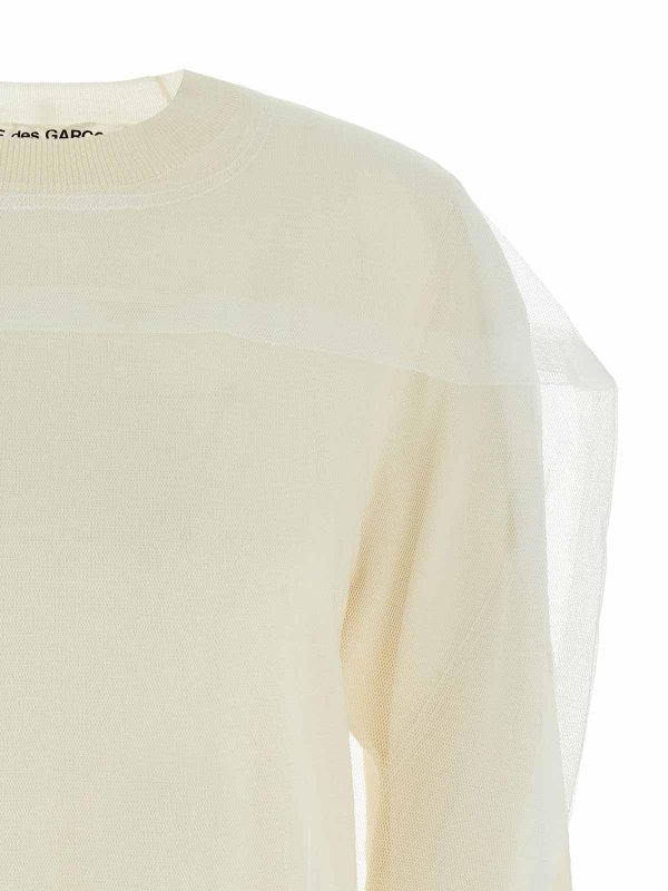 The Best Shops COMME DES GARCONS: クルーネック - クルーネック - 白
